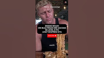 Reaksi om bule makan mie gacoan level 8 ‼️#videoviral #shorts