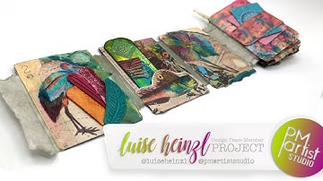 MINI-JOURNAL Steampunk Boho Theme – Making an Accordion from Altered Playing Cards Process