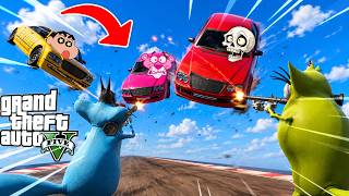 OGGY Vs ALL 🤣🤣 In RPG VS FLYING CARS Challenge😱! GTA5 screenshot 2