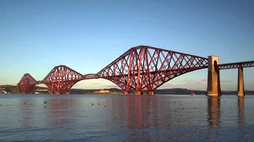 December Forth Bridges Firth Of Forth Near Edinburgh Scotland