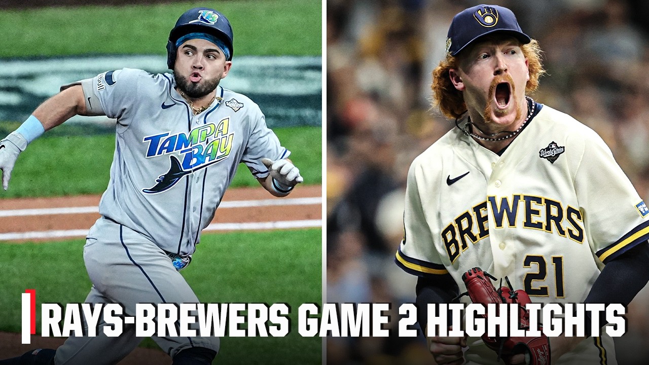World Series Game 2: Tampa Bay Rays vs. Milwaukee Brewers HIGHLIGHTS | ESPN MLB