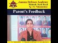 Top Defence Coaching in Bishnah, Jammu: Real Parent Experience at JDA