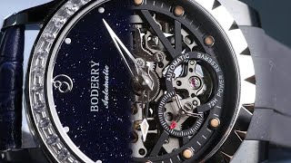 DOUBLE UNBOXING - NEW 72 Hour Hi-Beat Skeleton and a crystal studded ladies watch from Boderry