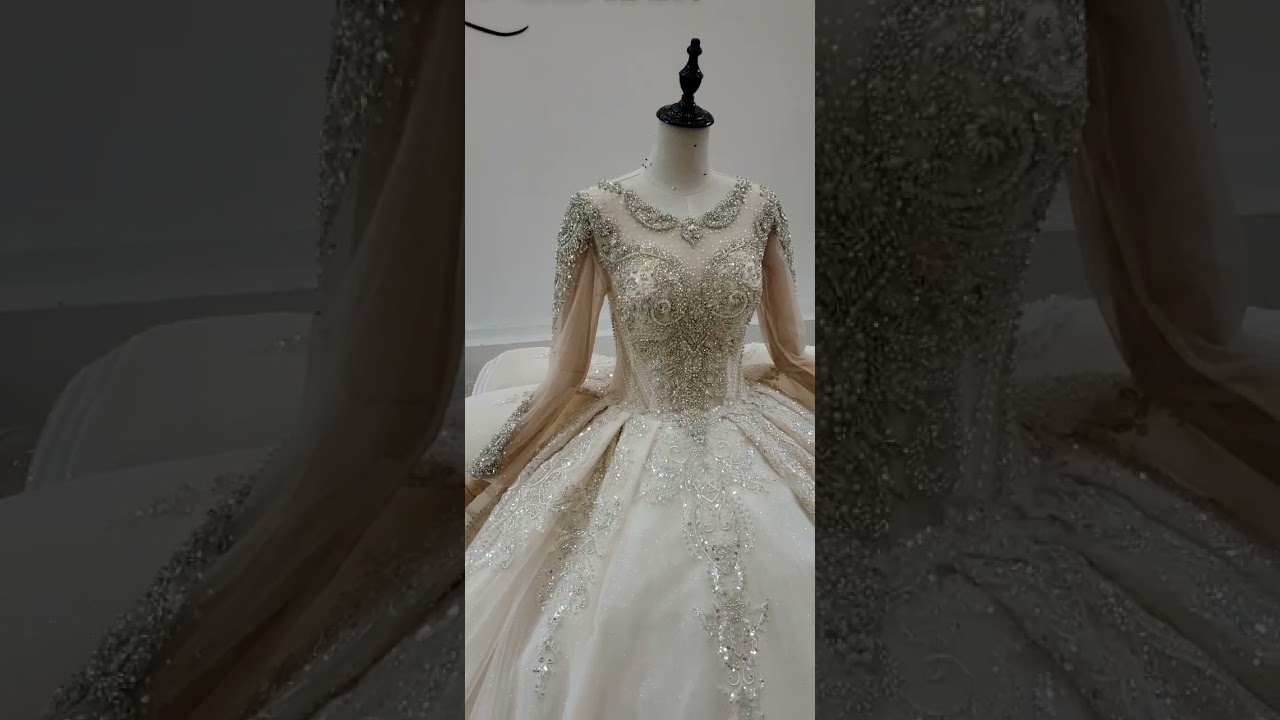 New wedding dress-2021- Jancember————Handmade process 💃💃