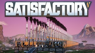 Satisfactory #8 - Mycelia, Gas Mask And A Massive Coal Power Plant