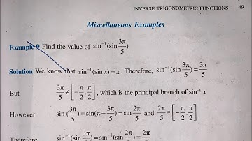 MISCELLANEOUS EX EXAMPLE 9 TO 13  CHAPTER 2SOLUTIONS OF INVERSE TRIGONOMETRIC NCERT FOR CLASS 12 TH