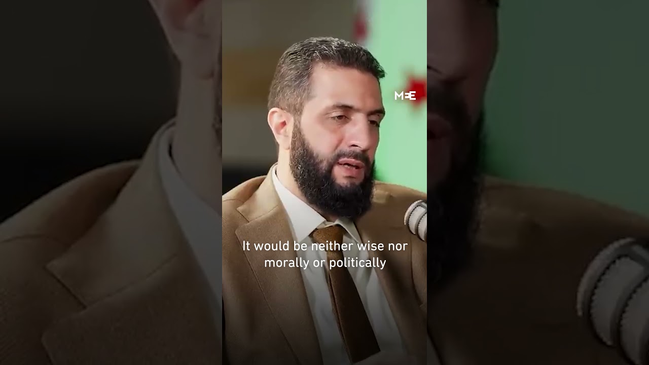 Syria’s Ahmed al Sharaa’s comments on Palestine and Trump’s Gaza plan