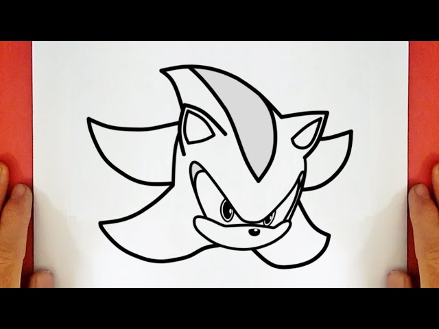 Como DESENHAR o SHADOW do SONIC 2 - Cómo DIBUJAR a SHADOW de SONIC 2 -  DRAWING SHADOW SONIC 2 