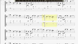 King Crimson   Happy Family BASS GUITAR TAB