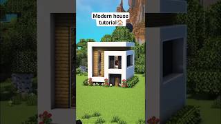 MODERN HOUSE TUTORIAL 🏠#minecraft #shorts #tutorial