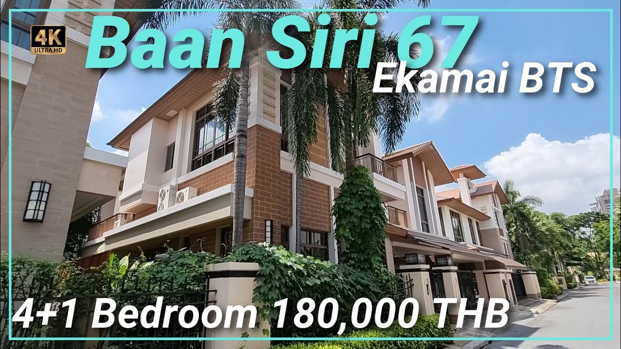 Bangkok Baan Sansiri Sukhumvit 67 House for Rent 4 bedrooms 🇹🇭 Thailand