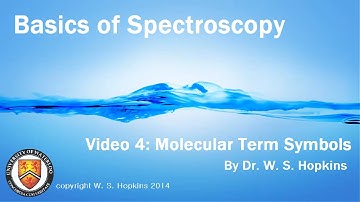Basics 4 - Molecular Term Symbols