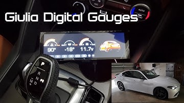 Giulia Digital Gauges with a Raspberry Pi and OBD2 connection