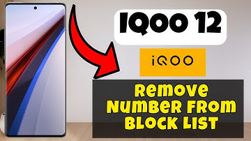 Remove Number From Block List iQOO 12 || How to remove number from blocklist || Block list setting