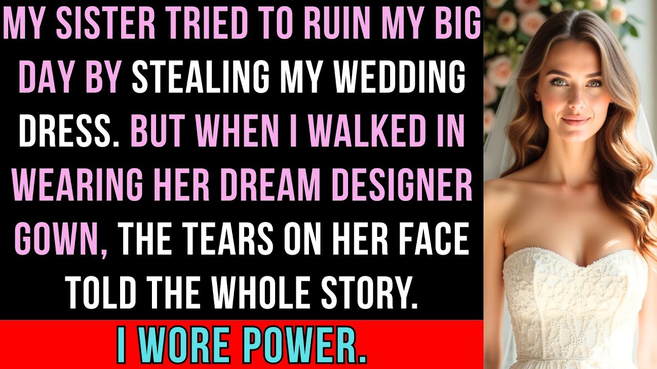 My Sister Stole My Wedding Dress—She Cried When I Showed Up in Her Dream Designer Gown