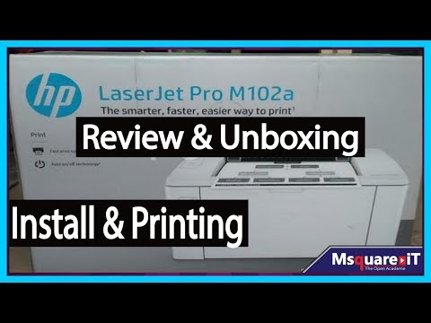 HP Laserjet Pro M102a Install / Review and Print Page | HP Laserjet Pro M102A | Review | Msquare iT