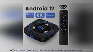 Transpeed Android 12 TV BOX Allwinner H618 Dual Wifi 32G64G Quad Core Cortex A53 Support 8K 4K BT Vo
