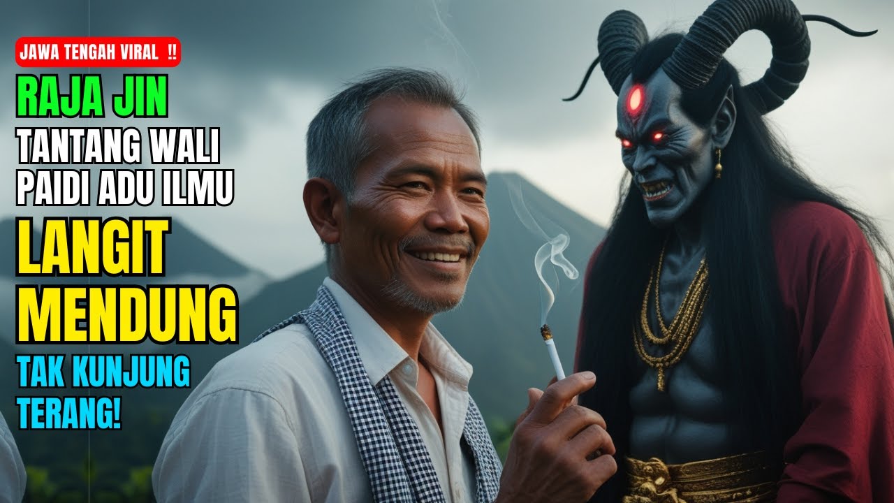Jawa Tengah Gempar !! Kisah Raja Jin Tantang Wali Paidi Adu Ilmu, Langit Mendung Tak Kunjung Terang.