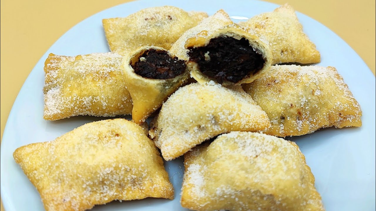 calzoncelli di Natale ripieni con castagne e cioccolato