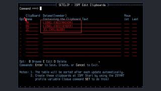 Setclip - Ispf Edit Clipboard Manager