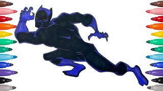 Black Panther Coloring pages | Comic version coloring