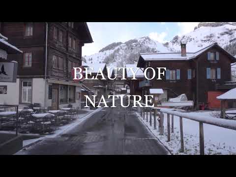 Switzerland . 4k . Beautiful Scenery, Relaxing music . Nature Soundscapes