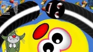 🔴WORMSZONE.IO___GIANT_SLITHER_SNAKE_TOP_01___Epic_Worms_Zone_Best_Gameplay screenshot 4