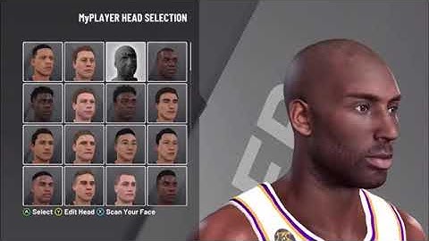 Kobe Bryant face creation NBA2k20