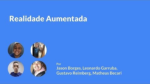 REALIDADE AUMENTADA COM UNITY E VUFORIA