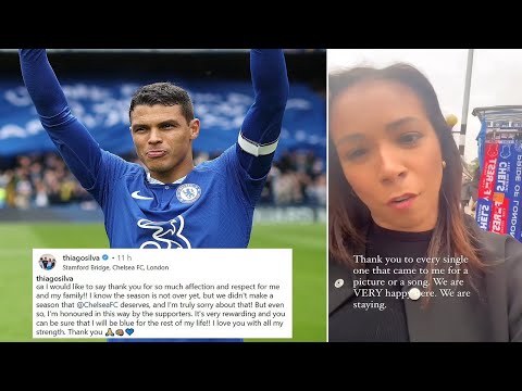 Thiago Silva's wife denies farewell message, confirms his stay at Chelsea