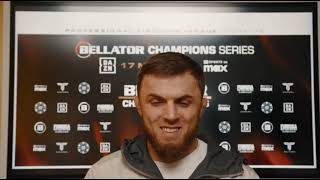 Bellator Champions Paris Magomed Magomedov  MMA locker room at media day 