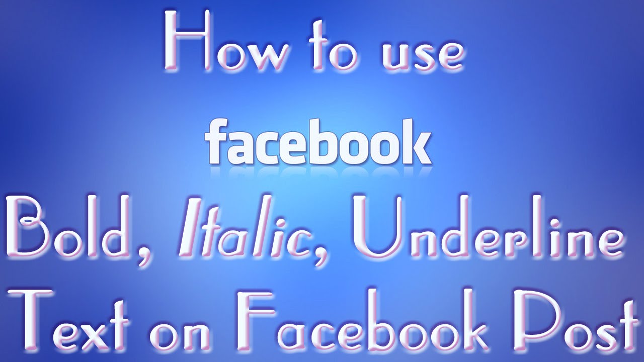 How to write in blue font on facebook