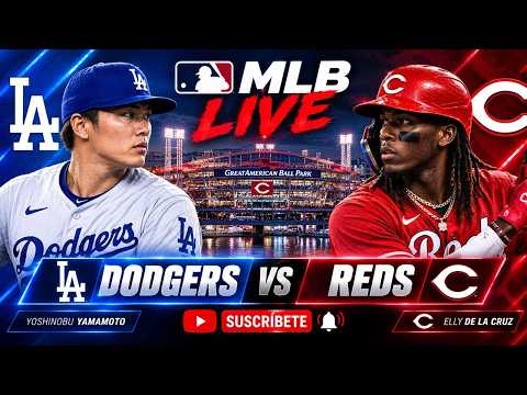 MLB LIVE: DODGERS Blanquean a REDS con un DOMINANTE YAMAMOTO 🔥
