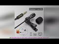 FIFINE Lavalier Lapel Microphone for Cell Phone DSLR Camera,External Headset Mic for Vlogging Video/