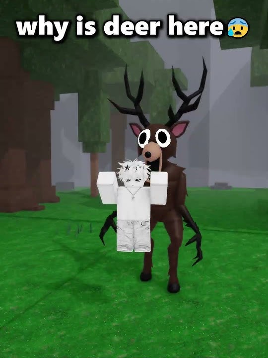 Using the New Deer Class in 99 Nights in The Forest😂😁 #roblox  #99nightintheforest
