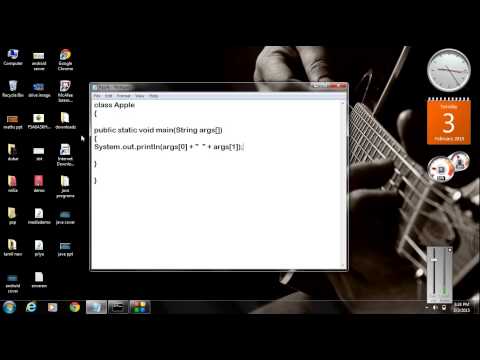 Core Java - 05 - Use of Command line arguments