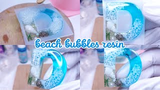 How to create beach bubbles in resin? •  Epoxy resin art • resin crafts • epoxy resin diy