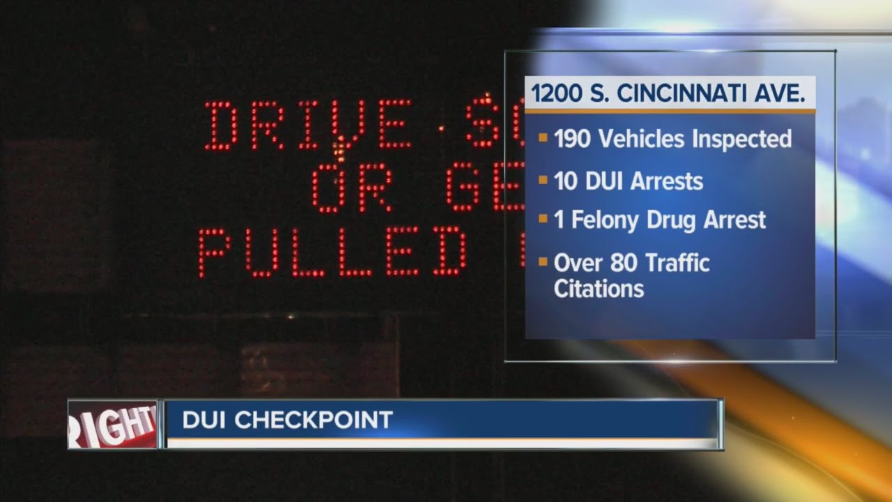 10 arrested during Tulsa DUI checkpoint YouTube