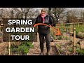 Vegetable garden in march  homestead garden tour