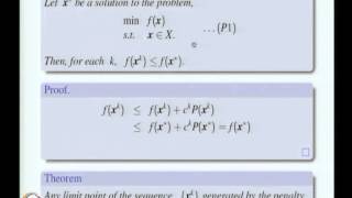 ⁣Mod-10 Lec-40 Barrier and Penalty Methods, Augmented Lagrangian Method and Cutting Plane Method