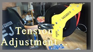 Harbor Freight Tool // Pneumatic Hose Install w//Tension Adjustment