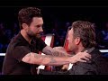 Adam Levine and Blake Shelton making goo goo eyes at each other for 7 minutes