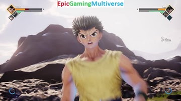 Asta VS Yusuke From The YuYu Hakusho Series In A Jump Force Anime Characters Battle / Match / Fight