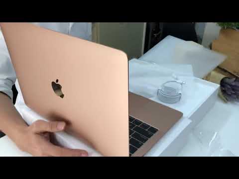 Macbook Màu Vàng - Mở hộp MacBook Air 2018 Gold