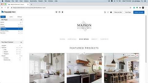 How to add and select projects