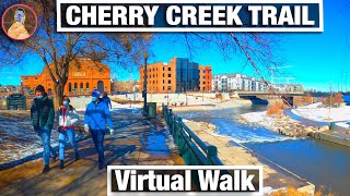 Denver Walking Tour Cherry Creek Trail - Walking Tours for Treadmill - 4K City Walks Virtual Walk