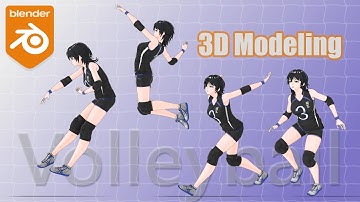 Blender - Sporty Girl Modeling | @shionmgr