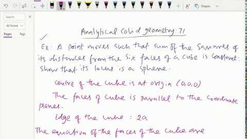Analytical solid geometry : - ( Equation of sphere  Solving problem ) -71.