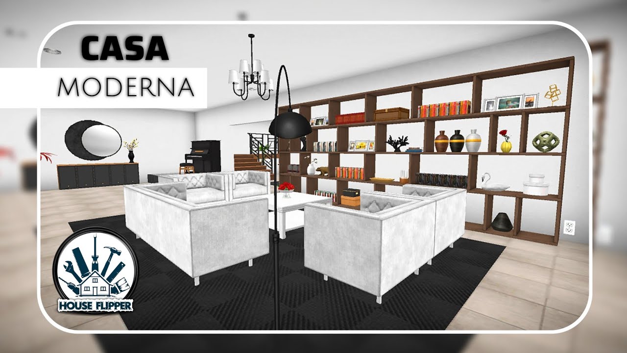 CASA MODERNA DE UM YOUTUBER GAMER 🕹️🎮 // HOUSE FLIPPER MOBILE // RENOVAÇÃO E DECORAÇÃO 《TOUR》 