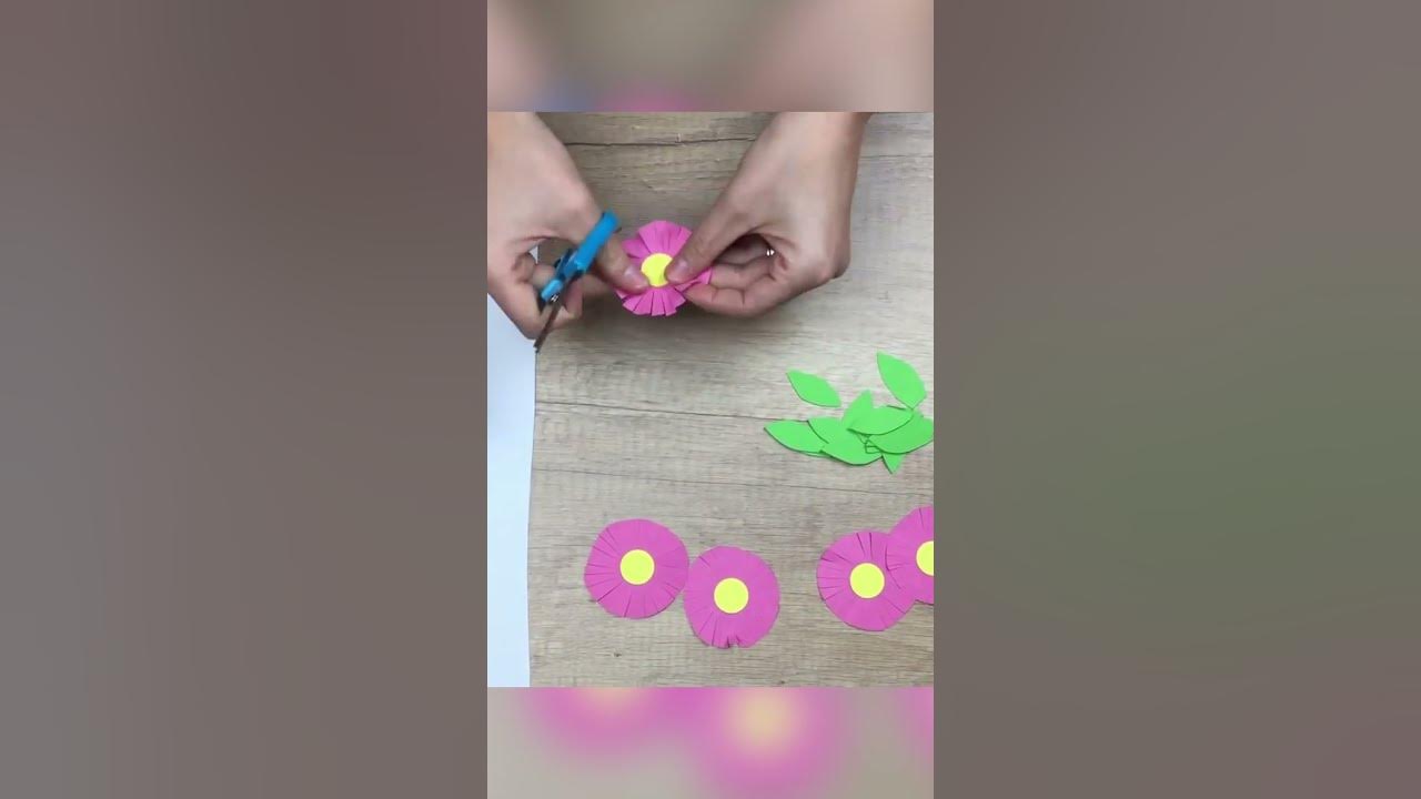 How To Make a Paper Flower Headband DIY Flower Headband Paper Craft